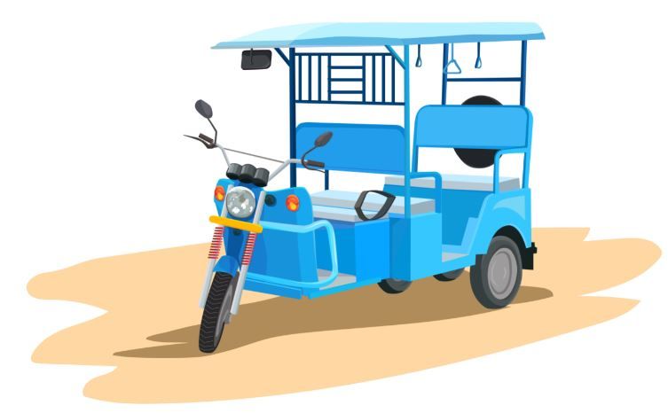 electric rickshaw in india